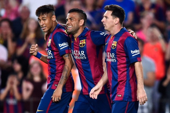 Download this Messi Neymar And Barcelona Perform Opening Chandions League Match picture