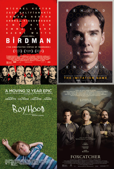 What are some movies nominated for the Academy Award in 2015?